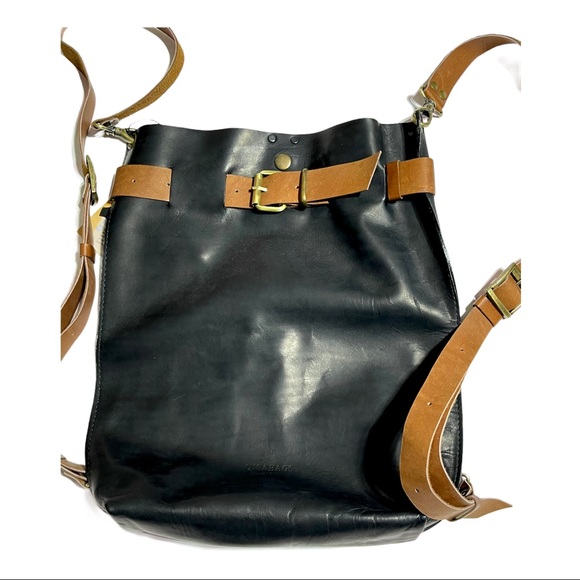Qisa Backpack Bag Black Full Grain Leather main image 13